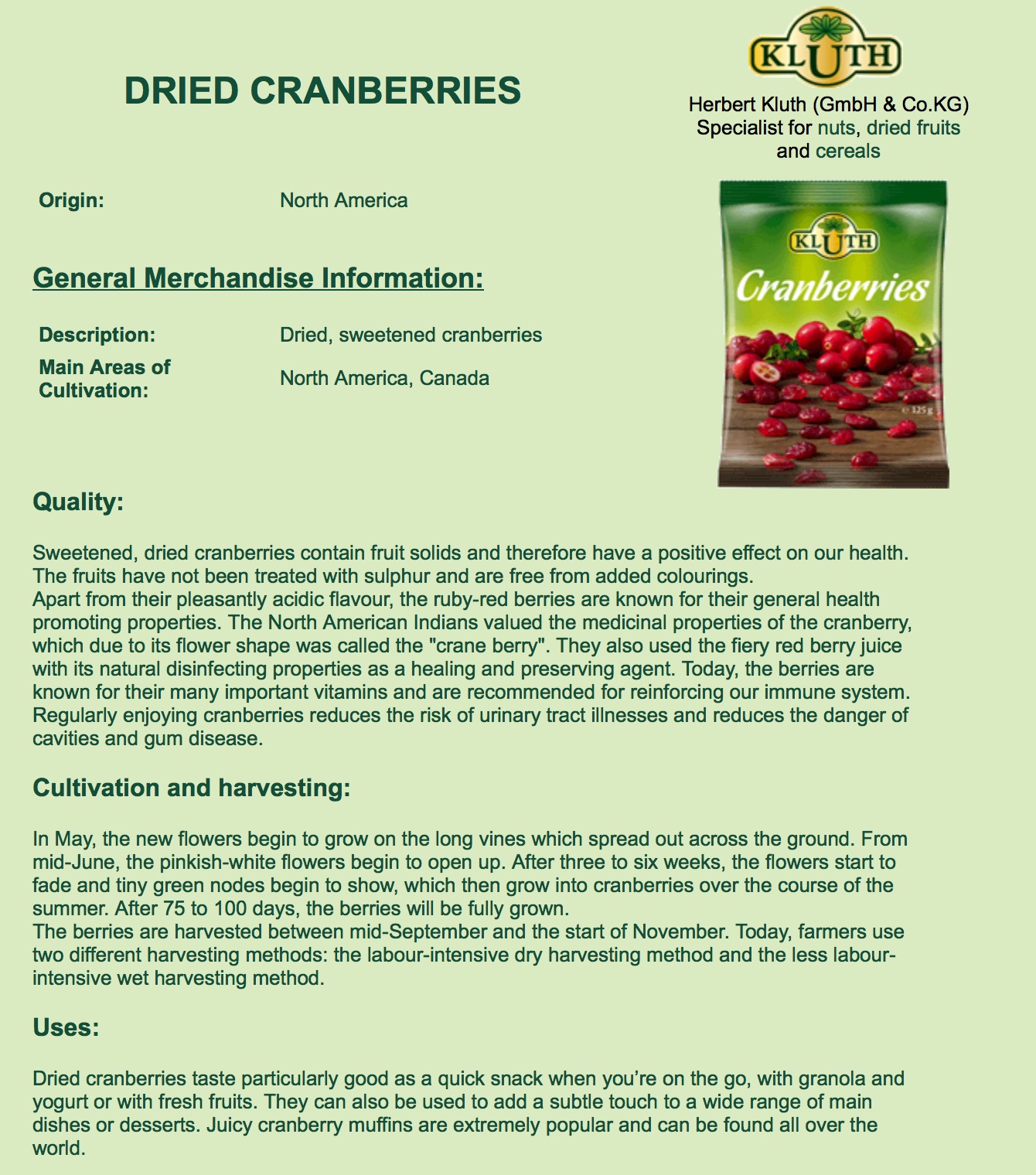 Cranberries