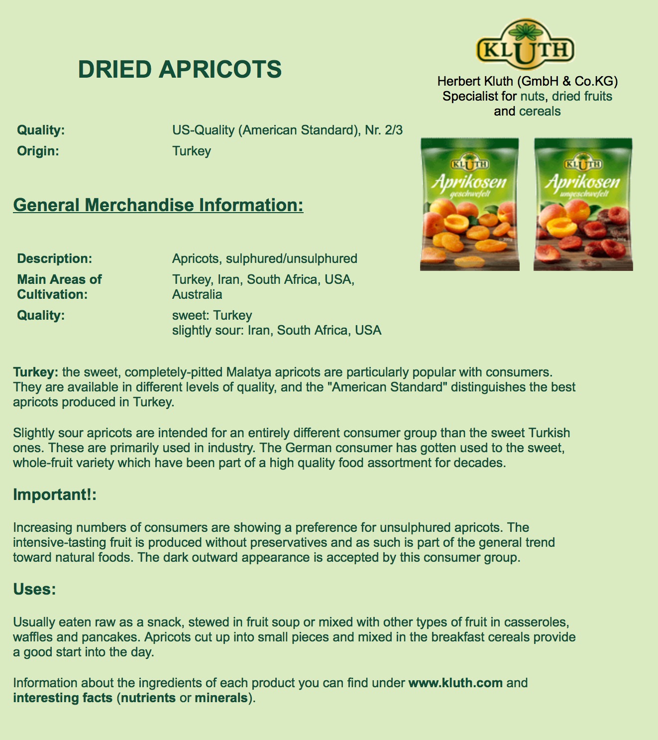 Dried Apricots